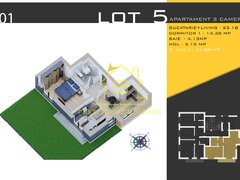 Titan, Pallady ap. finalizat bloc nou 2 camere 62mp si curte 133 mp, bloc premium